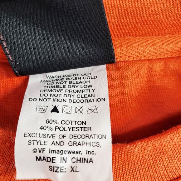 Harley-Davidson Beijing Orange Embroidered Logo Crewneck Sweatshirt Men's Sz XL - Picture 6 of 7